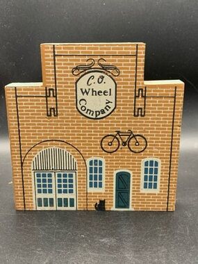 Vintage Cat's Meow Wood 1988 Tradesman Series C.O. Wheel Company